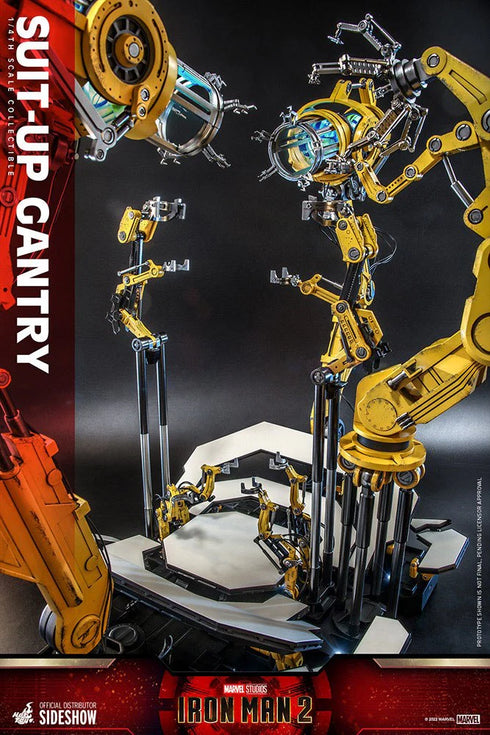 Hot Toys Iron Man Mark IV & Suit-Up Gantry - Iron Man 2 - QS020 & ACS02 - 1/4 Scale Collectible Figure Set